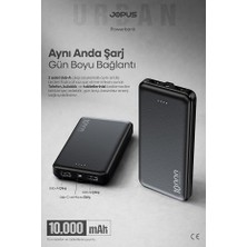 1001 10.000MAH LED Işıklı Taşınabilir Şarj Aleti/powerbank Siyah/beyaz JP-P10S-1