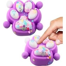 1001 Kawaii Kedi Pençesi Şeklinde Squishy Oyuncak, Pastel Renkli, Dekoratif Stres Giderici, 6 Cm, Çocu
