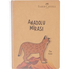 1001 Anadolu Mirası Spiralli Defter, A4, 100 Yaprak, 70G Kağıt, Çizgili, 500 Mikron Pp Kapak, Pet Spi