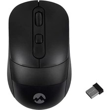 1001 Sm-18 USB Siyah 2.4ghz Optik Kablosuz Mouse