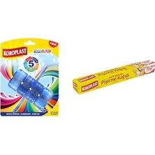1001 5 Etkili Wc Blok 2'li (Yeni) ve Koroplast Hazır Kesilmiş 16 Adet Pişirme Kağıdı (1 x 16 Adet)