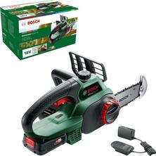 1001 Home And Garden Easychain 18 Akülü Zincirli Ağaç Kesme Makinesi, Yeşil, 18 V, 1 Akü, 20 cm Pal