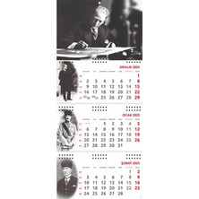 1001 2025 Atatürk Gemici Duvar Takvimi - Imza