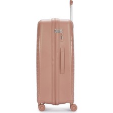 1001 Unisex 04PC7200-01-RS Tekerlekli Valiz, Pembe, Büyük Boy