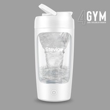 1001 4 Gym Şarj Edilebilir Elektrikli Protein Shaker 650 ml White ST-226