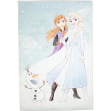 1001 Frozen 2 Winter Lisanslı Karakter Baskılı Polyester Halı, Çok Renkli, 80 x 120 cm