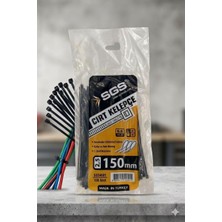 1001 4601 Cırt Kelepçe 2.5X150 Siyah 100 Lü Paket