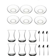 1001 18 Parça Incebelli Sade Çay Bardağı Takımı Seti 869562862865AYBABASTORE1