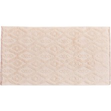 1001 Bogota Geometrik Desenli%70 Pamuk%30 Polyester Kilim, Krem, 120X180 cm