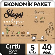 1001 Ecologic Ekonomik Paket Bebek Bezi 5 Numara Junior 40 Adet