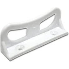 1001 17X25 mm Plastik Sineklik Büyük Tutamak 5 Adet - Beyaz Renk Pencere ve Kapı Sinekliği Tutamağı
