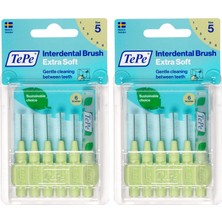 1001 Blister X-Soft 0.7 mm - Yeşil Diş Arayüz Fırçası (1x 6 Adet) (2 Paketi)