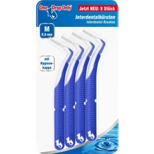 1001 8'li Blister Interdental Fırça 0,6 mm (Beden M) / Derinlemesine Ara Diş Temizliği Için Interden