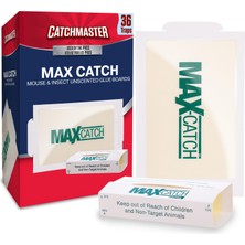 1001 Max-Catch Fare ve Böcek Tutkal Tuzağı 36 Paket, Ev Için Fare Kapanı Iç Mekan, Böcekleri, Sı