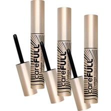1001 Hacim Veren Besleyici Maskara Siyah Carefull Volume 000 Black (3 Paketi)