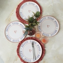 1001 Enjoy Your Food Nordic Servis Tabağı 28 cm 4 Adet 22973
