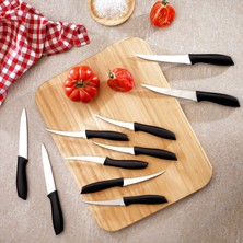 1001 Schafer Quick Chef Bıçak Seti 10 Parça-Siyah