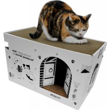 1001 Karton Kedi Tırmalama ve Dinlenme Evi
