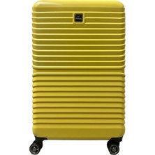 1001 Casablanca Sarı Valiz (Büyük Boy (78 x 47 x 29) Cm)