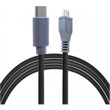 1001 Type-C To Mikro USB Kablosu, USB Tip C - Mikro USB Otg Kablosu Erkek - Erkek Şarj Veri Iletimi, 1