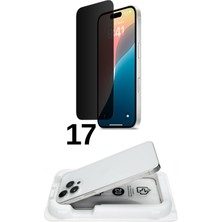 1001 [kolay Kurulum] For Apple iPhone iPhone 17 ile Uyumlu Extra Hd Premium Safir Cam Ekran Koruyucu (Hay
