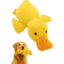 1001 Köpek Oyuncağı Ördek Şekilli Peluş Sesli ve Hışırtılı Dayanıklı Çiğneme ve Isırma Oy