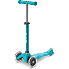 1001 Mini Deluxe LED 3 Tekerlekli Scooter Aqua, 1-5 Yaş, Denge ve Koordinasyon Geliştirici, Işıklı T