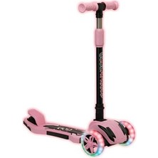 1001 Cool Wheels Luna Scooter, Pembe, Işıklı Tekerlekler, Ayarlanabilir Gidonu, Katlanabilir
