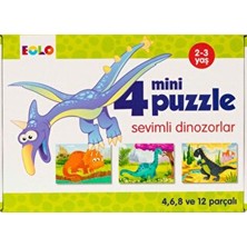 Lisinya Mini Puzzle-Sevimli Dinozorlar