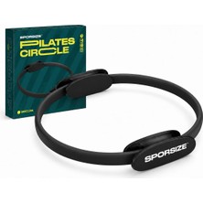 1001 Pilates Çemberi 35 Cm, Konforlu Pedli Direnç Halkası, Iç Bacak Kalça Karın Kol ve Göğüs Eg