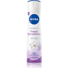 1001 Fresh Sensation Kadın Sprey Deodorant 150 Ml,72 Saat Anti-Perspirant Koruma