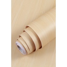 1001 Şık Ahşap Görünümlü Yapışkanlı Folyo Tezgah Dolap Mobilya Kaplama Folyosu 5 Metre x 60 cm