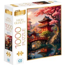 1001 Japon Evi 1000 Parça 2,2mm Kalınlık 48X68CM Profesyonel Hobi Puzzle Yapboz Serisi
