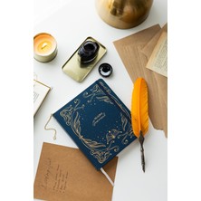 1001 Charmlı Reading Journal - Okuma Günlüğü 18X20 cm Lacivert