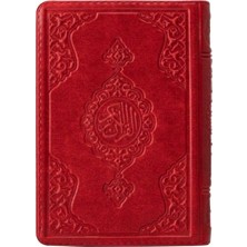 Lisinya 2 Renkli Kırmızı Çanta Boy Kur'an-I Kerim (Yaldızlı-Kılıflı) 2 Renkli Kuranı Kerimler