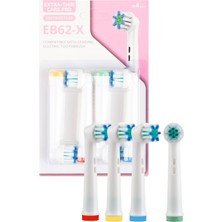 1001 EB62-X Hassas Bakım Diş Fırçası Yedek Başlığı, Oral-B ile Uyumlu, Ultra Ince Kıllar, Hass