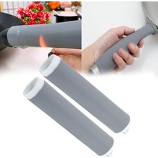 1001 Silikon Tava Sapı Koruyucu, Isıya Dayanıklı, 250°C Dayanım, Kaymaz, Kolay Takılabilir, Gri, �