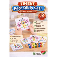 1001 Keçe'den 10 Adet El Işi Dikiş Kiti Desenli Kolay ve Eğlenceli Hobi Eğitici Öğretici
