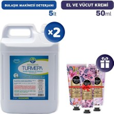 Nacario Turmepa Bulaşık Makinesi Deterjanı 5 Lt x 2, El Kremleri Hediye