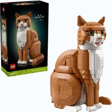 Ideas Turuncu Kedi 21376 - Yetişkinler Için Göz Seçenekleri Olan Kedi Model Yapım Seti (1755 Pa