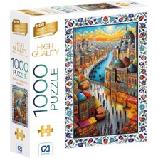 1001 Osmanlı Mimarisi 1000 Parça 2,2mm Kalınlık 48X68CM Profesyonel Hobi Puzzle Yapboz Serisi