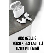 Zero Land Gelalsat Yeni Nesil Pro Bluetooth Kulaklık Uzun Pil Ömrü Beyaz