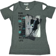 Zelish Genç Kız Baskılı Yazlık T-Shirt