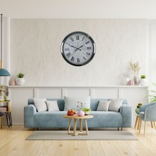 Nurton Krom Imperium 52 cm Metal Dünya Haritası Duvar Saati