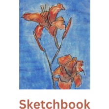 Mey İthalat Floral Sketchbook - Day Lily: Sketchbook With Day Lillies On The Cover, 120 Blank Pages To Draw On. Ideal For Children And Adults