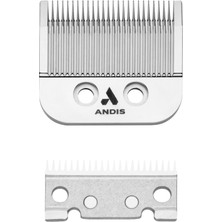 Andis 01556, Master Mlx Standart Yedek Bıçak - Paslanmaz Karbon Çelikten Yapılmıştır, 000-1 Arasında Ayarlar, Uzun Ömürlü Keskin Bıçak, Saçları 1/125 Inç Veya 0,2 mm Kısa Bırakır - Gri