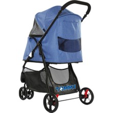 Zengezur Tommy Evcil Hayvan Arabası Lacivert 74.5*52.2*98CM Max 15KG