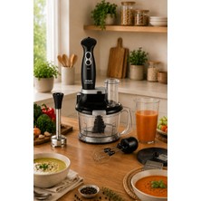 Arzum AR1004 Soprano Max Multi Blender Seti 1000 W, 5 Fonksiyonlu, 1500 ml Doğrayıcı Hazne, Siyah