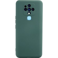 Renas Store Tecno Camon 16 Kılıf Nano Içi Kadife Silikon - Koyu Yeşil