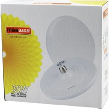 Ronanna Buğz Nisaluce EAMP-063/KB 36W E27 Ufo Tipi LED Lamba Ampul Kristal Desenli Mika Pls.kapak 6400K - 3240LÜMEN BX40